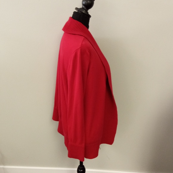 Falls Creek Women's Red Cardigan Sweater XL - Picture 2 of 6
